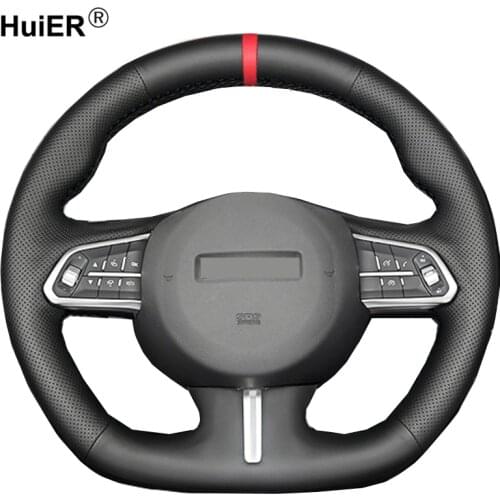 Hand Sewing Car Steering Wheel Cover Wrap Funda Volante Braid on the Steering Wheel For Great Wall / Haval F5 F7 F7X 2019 2020