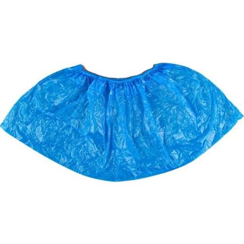 Blue Plastic Disposable Shoe Covers Rain Outdoor Carpet Waterproof Shoe Cover Overshoes Protector Women Men Shoes Cover