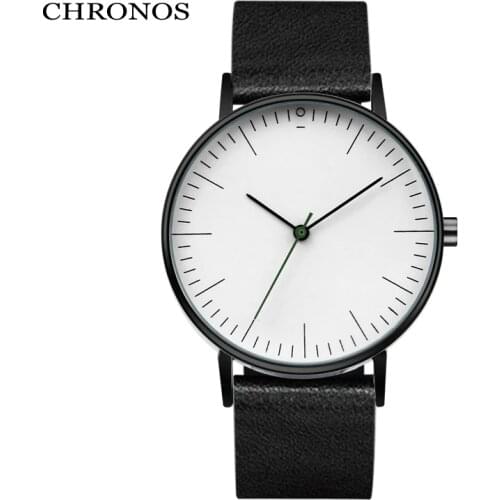 Super Minimalist Men Wristwatches Leather Strap Watches Casual Fashion Slim Super Thin Quartz Watch Relogio Masculino Femme