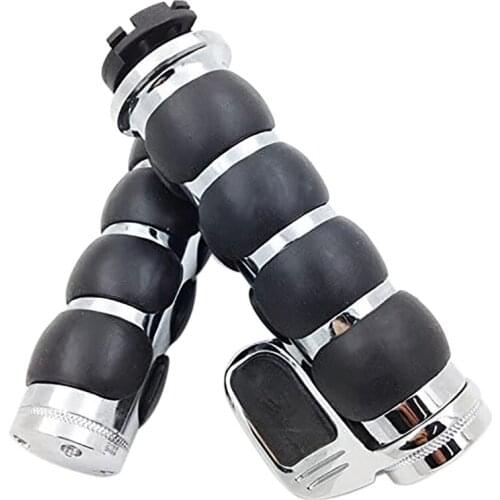 25mm Universal Motorcycle Handle Bar Hand Grips Aluminum&Rubber Handle Replacetment for Kawasaki Yamaha Suzuki