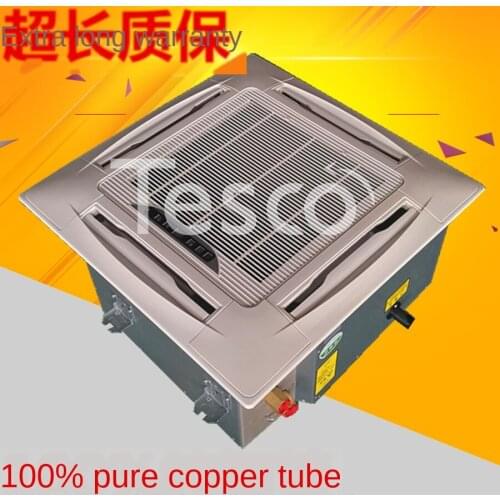 Cold and warm embedded four-sided air outlet card fan coil unit water air conditioning central air conditioning ceiling machine
