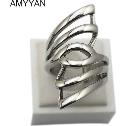 High Quality Party Midi Ring Silver Color Stainless Steel Women Jewelry Fashion Finger Ring New Arrival Design