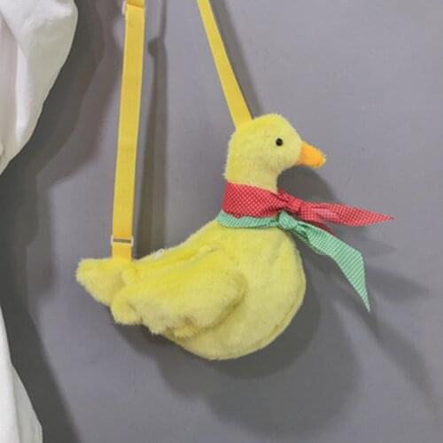 Duck Funny Bag Female Korean Cute Plush Shoulder Bag Fashion Women Cartoon Doll Messenger Bag