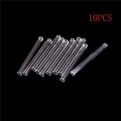 10pcs/lot Transparent Pyrex Glass Blowing Tubes 100mm Long Thick Wall Test Tube 10*100mm transparent