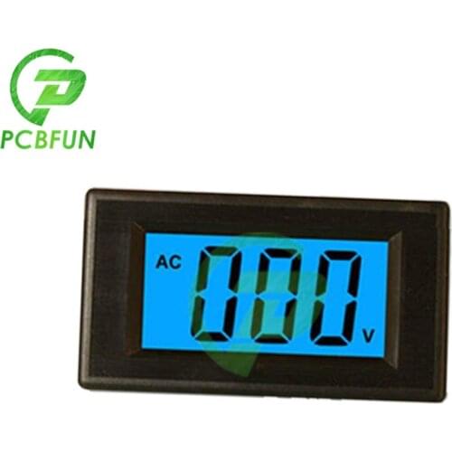 2 Wire 80-500V LCD meter blue 1/2 Digital Blue LCD AC 80-500V Volt Panel Meter Voltage Power Supply Meter 0.5% ±2 Digit Resolut