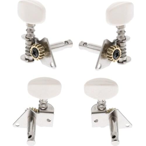 4 Pieces 2R2L Ukulele Tuning Pegs Mechanical Tuners for Ukulele Guitar Parts