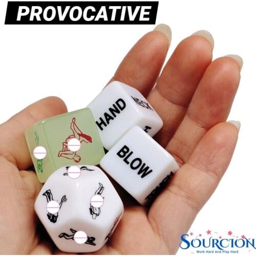 Sourcion Hot Sale Russian Dice Russian Sex Dice Sex Toys For Couples Acrylic Erotic Toys Adult Sex Toys For Women Men Russian