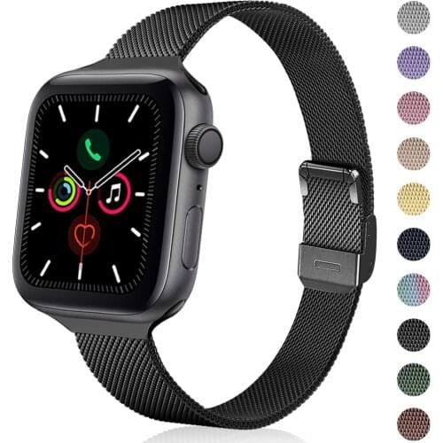 Watch accessories strap for Apple watch 5/4/3/2/1 iwatch apple watch bracelet 40mm 38mm 42mm 44mm milanese loop wristbelt