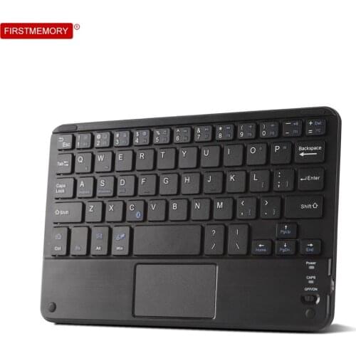Wireless Keyboard Mini Rechargeable Bluetooth 59 Keys With Noiseless Ergonomic Keyboard WithTouch-pad For iPad PC Tablet Phone