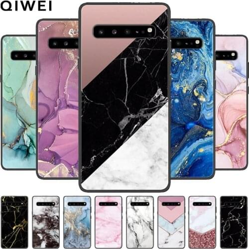 For Samsung S10 Plus Case Marble Soft Silicone Phone Cases For Samsung Galaxy S10E / S10 / S10+ Back Cover S 10 s10plus Fundas