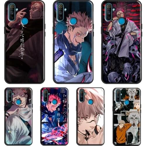 Ryomen Sukuna Jujutsu Kaisen Anime For OnePlus 9 Pro 8 Pro Nord 8T 9R Case For OPPO Realme 8 Pro Q3 6 7 Pro C15 C3 GT Cover