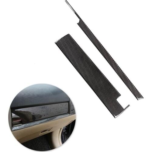 For Honda CRV 2007 2008 2009 2010 2011 Car Interior Center Control Copilot Dashboard Panel Strip Carbon Fiber Cover Decor