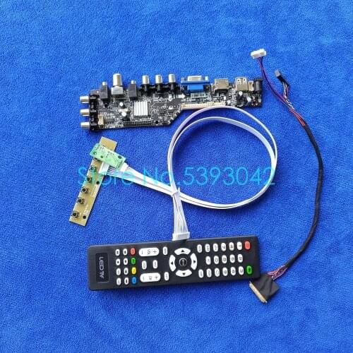 For N156B6-L03/L04/L05/L06/L07/L08/L10/L0A/L0B/L0D USB+AV panel DVB-T digital 1366*768 LVDS 40Pin 3663 controller board kit