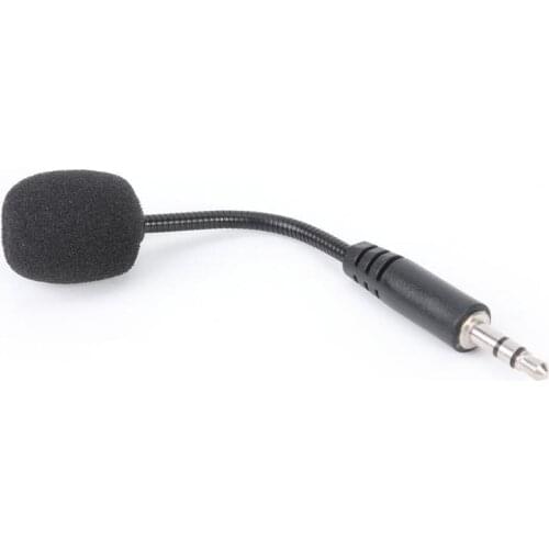 Mobile Phone Mini 3.5mm Interface Flexible Microphone Stereo Mic for iOS Android Electret Capacitor with High Sensitivity