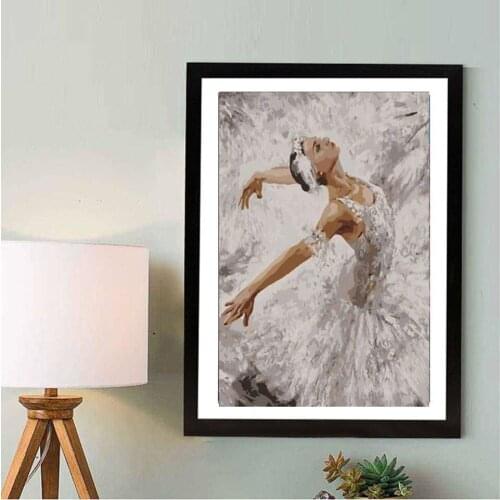 Oil Painting By Numbers "Dancers"Drawing on Canvas HandPainted Art Gift DIY Picture By Number Kits Wall Decor