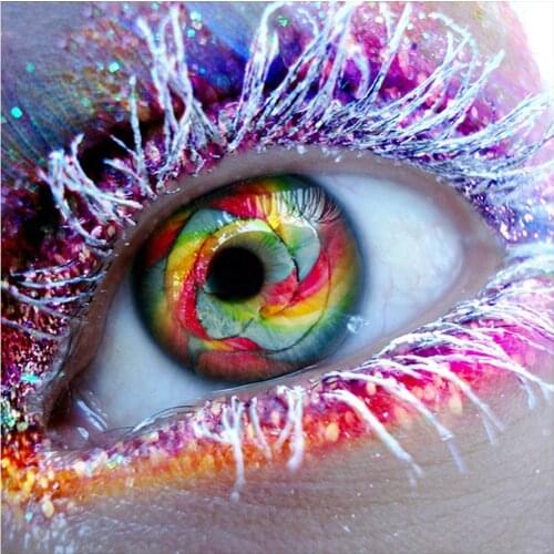 Beautiful Human Eye With Lashes Diamond Painting Round Full Drill Nouveaute DIY Mosaic Embroidery 5D Cross Stitch Pattern
