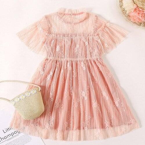 Girls Lace Dress Princess Dress for Girls Baby Girls Dress Summer 2021 Kids Sweet Dresses Clothes Children Clothing 1-6 Years