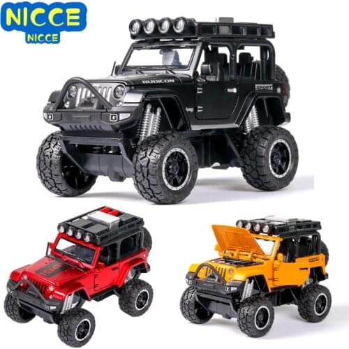 Nicce 1:32 Jeep-Wrangler Rubicon Car Model Alloy Car Die Cast Toy Car Model Pull Back Childrens Toy Collectibles Free Shipping