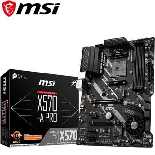 NEW For MSI X570-A PRO Motherboard Socket AM4 DDR4 For AMD X570 PICI-E 4.0 M.2 Original Desktop Mainboard Used Mainboard