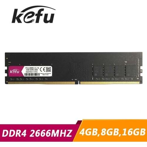 KEFU DDR4 RAM 4GB 8GB 16GB Memory DDR4 4G 8G 16G PC4-2666V 2666 ddr4 2666MHz for Desktop Computer PC Motherboard DIMM