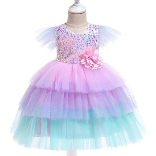 Summer Tutu Dress For Girls Dresses Kids Clothes Wedding Events Flower Girl Dress Birthday Party Costumes Children Clothing