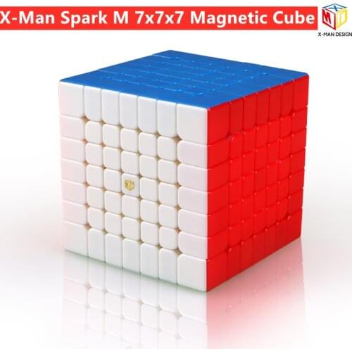 Qiyi Mofangge X-Man Spark M Magnetic 7x7x7 magic cube Regular 7x7 speed cube puzzle Educational Toys cubo magico
