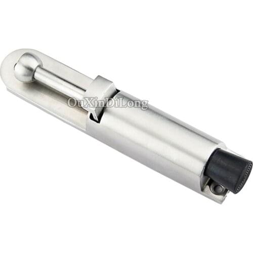 Luxury 2PCS 304 Stainless Steel Door Stops Kick Down Door Holder Rubber Buffer Door Stopper Garage Shed Stay Stop 100% Durable