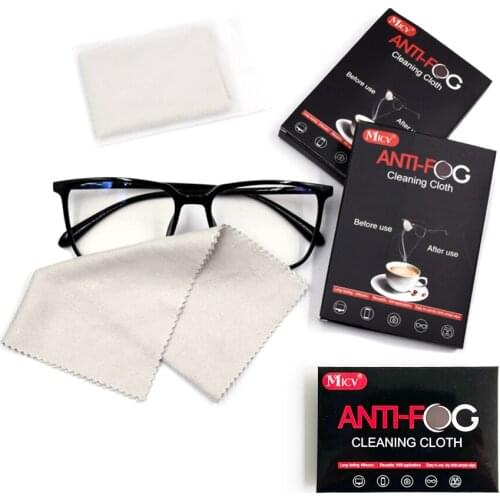5pcs Micv 15x15cm Eyeglasses Anti-Fog Cloth Microfiber Fabric Glasses Cleaner Wiper for Spectacles Lenses Camera Phone Screen