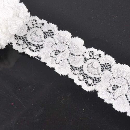 4cm wide Wonderful Vintage White Lace Trim Bridal Wedding Ribbon Trimmings Sewing Craft 5yard cp1374