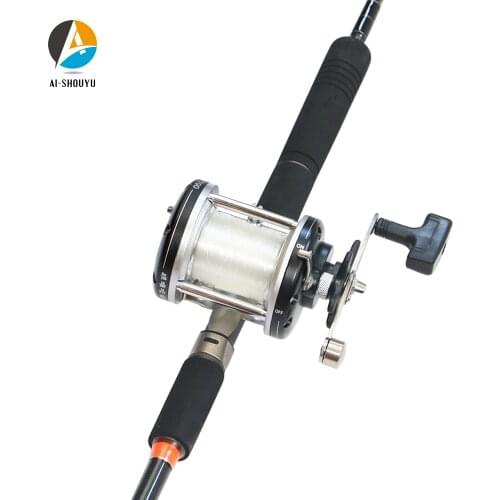 AI-SHOUYU Slow Jigging Fishing Rod and Reel Combo 1.68m 1.8m 100-300g Fuji Reel Seat Spinning Jigging Fishing Rod+Casting Reel
