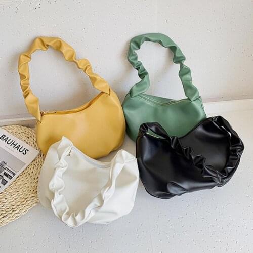 Women Shoulder Bags Soft Leather Underarm Purse for Woman Dumpling Bag Handbag Ladies Shoulder Messenger Bags Bolsa Feminina