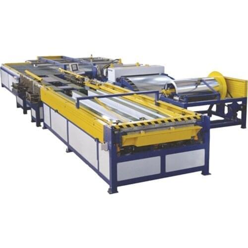 HVAC U Shape Air Duct, Auto Production Line V For Square Steel Ventilation Pipe