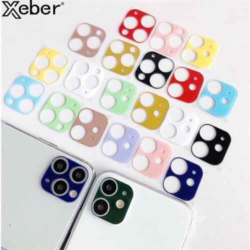 9D Candy Color Camera Lens Tempered Glass For iPhone 11 12 Pro Max Screen Protector Lens Protect Film Sticker Cover For 12 Mini