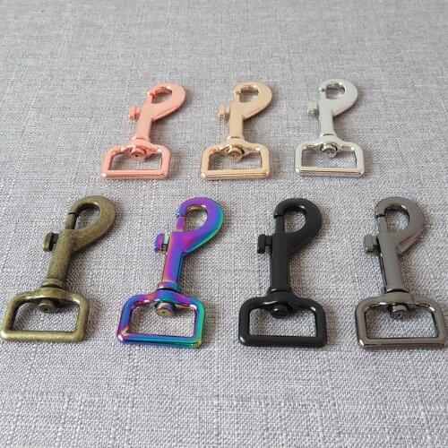 1 Pcs 25mm 1'' Webbing Metal Buckle Swivel Lobster Clasps DIY Dog Leash Belt Straps Snap Hook Sewing Accessory Strong Hardware