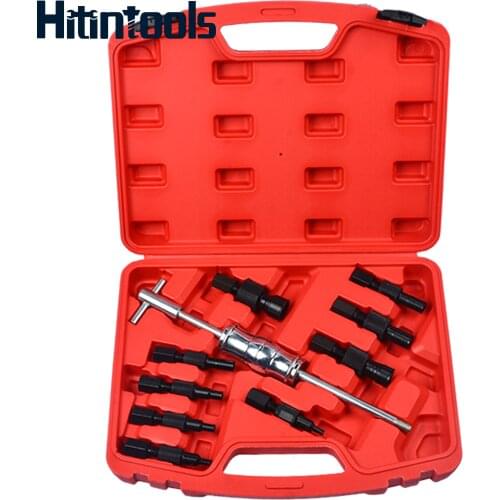 10pc Blind Hole Kit Slide Hammer Pilot Internal Bearing Puller Bearing Extractor Removal Tool Kit