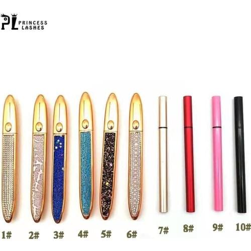 2021 New Design Self Adhesive Eyeliner 3D Mink Eyelashes Waterproof Long Lasting Magic Eyeliner Glue Pen