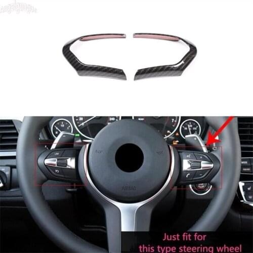 ABS Carbon Fiber style For BMW M-Sport Steering Wheel Decoration M3 M5 F20 F21 F22 F33 F36 F06 F12 F13 F15 F16 etc Frame Sticker