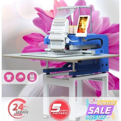 Digital cheap Chinese single head embroidery machine prices with bigger size 450*650 mm