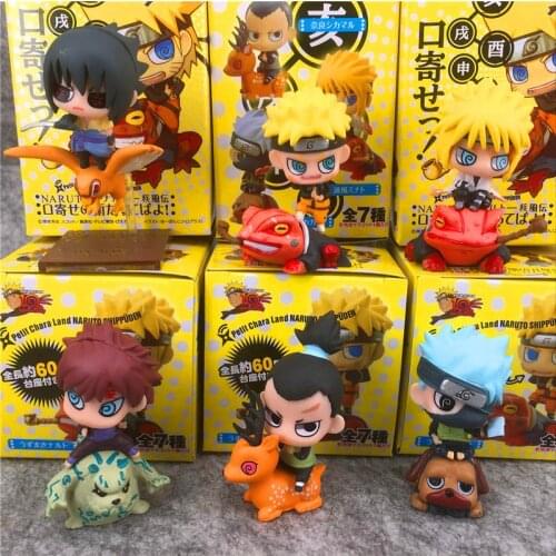 1PCS Lucky Boxed Naruto Haruno Sakura Uchiha Sasuke Gaara Hatake Kakashi doll Actions Figures PVC Model Japan Anime Gifts