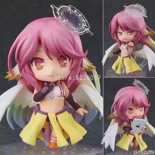 10cm 794# No Game No Life Jibril Anime Figure 652# Sora Action Figure 653# Shiro Figurine Jibril Figure Collectible Model Toys