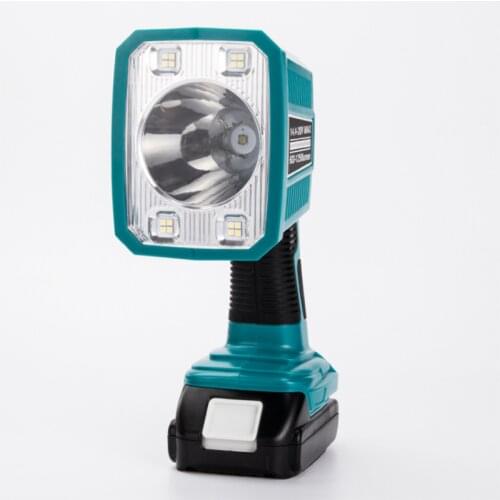 Work Light For Makita 18V Lithium battery Cordless LED Flashlight with USB Outdoor Spotlight Light for Makita DML815 No Battery