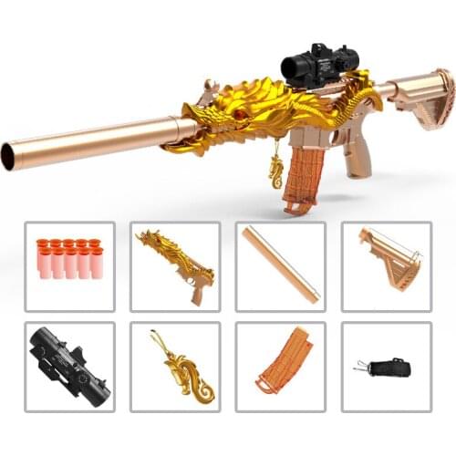 M416 Manual Rifle Toy Airsoft Guns With Soft Bullet For Boys Kids Weapon Model Military Pneumatic Air Gun Outdoor Game Props