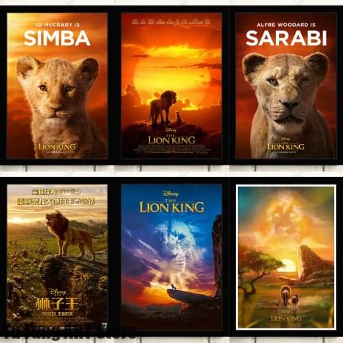 Canvas Painting Wall Art The Lion King Movie Disney Animation Posters and Prints Room Decor Pictures for Kids Home Decoration