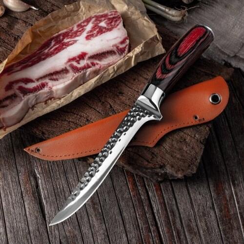 Forged Boning Knife Kitchen Knives Fish Fillet Knife Slaughter Stainless Steel KnifeTwosun Knife Chef Knife For Kitchen