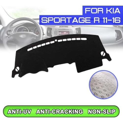 Car Dashboard Mat Anti-dirty Non-slip Dash Cover Mat UV Protection Shade for KIA Sportage R 2011 2012 2013 2014 2015 2016