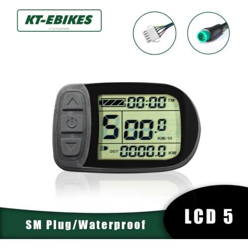 KT Ebike LCD5 Display Ebike Kunteng Intelligent Control Panel Display 24V 36V 48V For Electric Bicycle Conversion Kit