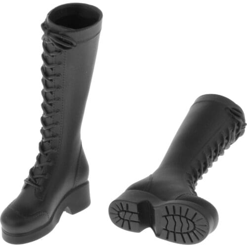 1/6 Scale Female Figure Doll Accessories, Lace Up High-heeled Boots for 12 inch