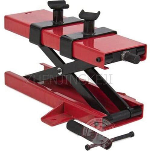Mini Motorcycle Lift Small Motorcycle Portable Hand Crank Vertical Thicken Support Scissor Bracket Repair Mechanical Tools 500KG