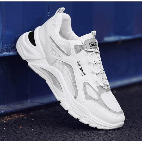 New Arrival Sneakers Men Outdoor Chunky Sneakers White Sneakers Men Non-slip Male Sneakers Handsome Mesh Men Shoes