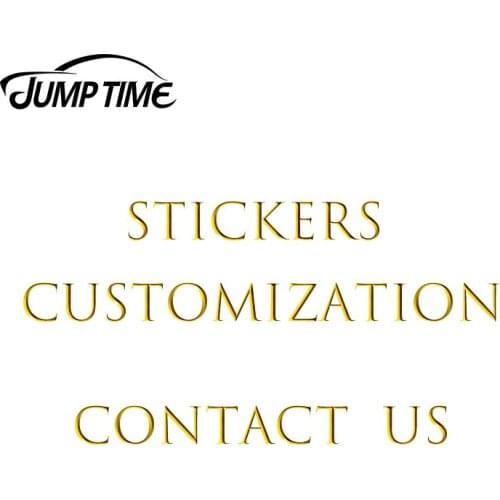 Jump Time Custom Stickers Die Cut Personalized Vinyl Decal Car Styling Bumper Sticker Customized Car Wrapping Sticker Maker